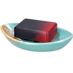 New stylish resin soap holder/dish and best quality piece leaf shape handmade product resin soap dish tray for sale