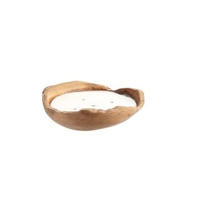 Natural wooden dough candle bowl Luxury Romantic wood dough bowls candle wooden for wholesale price