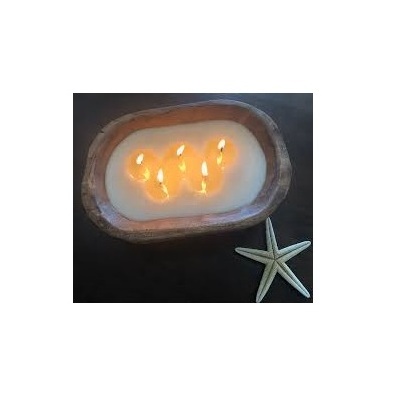 Latest piece wood candle dough bowl decorate wooden candle Dough Bowls festival Top Centerpiece Display Wood Bowls for candle