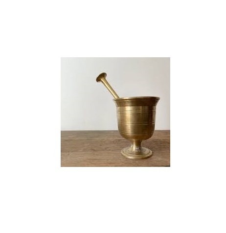 Hot selling brass mortar and pestle For Garlic Ginger Pill Herbs Spices crusher for manufacture from India