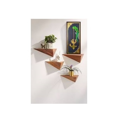 Wood Shelf Kitchen Bedroom Kids Room Rack Decor wall mounted rack for wholesale price wooden bookcase wall rack