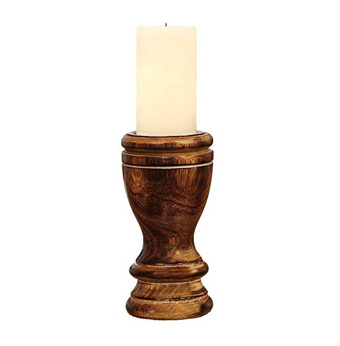 Wood candle stand tealight holder factory price wedding tea light wooden candle holder for home decorative