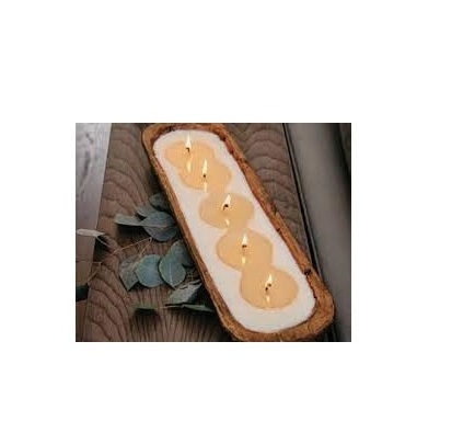 Luxury wooden candle stand long wholesale wood dough bowl candle holder dinner table and christmas decor use wood candle stand