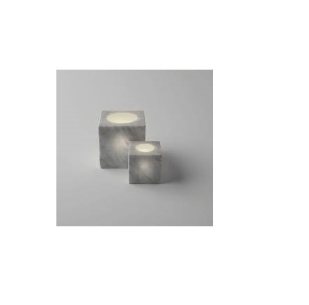 Modern marble candle tealight stand square shape gray marble color candle tealight stand set at cheap price