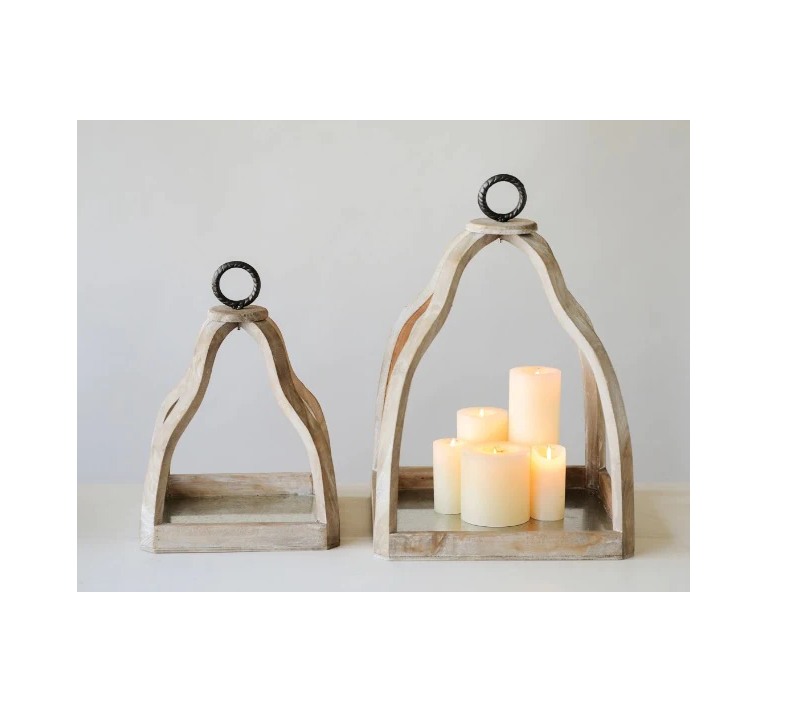 Modern design wood Lantern & Candle jar Handicraft Best selling product Wood Candle holder decor festival