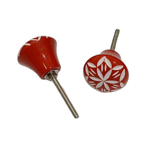 New Design Wood and Resin Cupboard Door Knobs Cabinet Pull Handles multi color knob best polished and prices