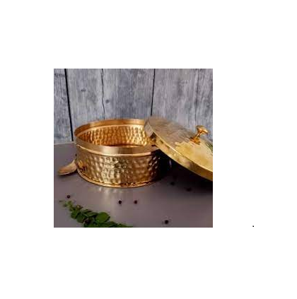 Stainless Steel brass and chapati box and Basket Roti Baskets Dining Square Hole Storage Box with sale product