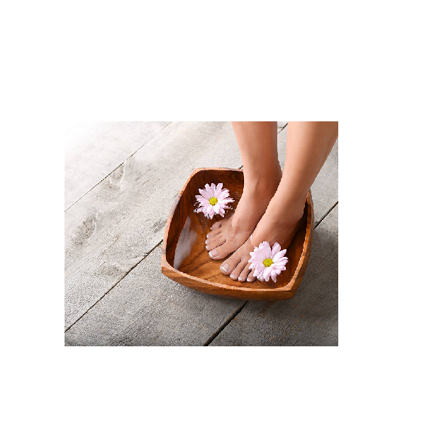 100% Real wooden hand and feet care bowl square shape naturel wooden color wooden pedicure bowl at low price