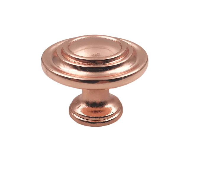 Simple Good Quality Copper Knobs shiny polished rose gold color hardware with premium quality copper knobs