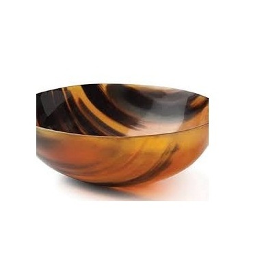 Handicraft Buffalo Horn Bowls use salad Cow and Ox horn bowl product of Natural black for dinnerware use