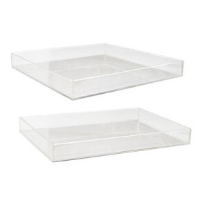 High quality acrylic coffee serving trays for breakfast on bed home and restaurant use acrylic serving tray for hot sale