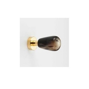 Horn Knobs for Drawer Door Cabinet Knobs round shape handicraft piece top selling products natural black horn knobs