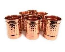 Wholesale bulk copper Drink Glass and shiny Polished design cocktail tumbler copper glasses for drinking water for hot selling