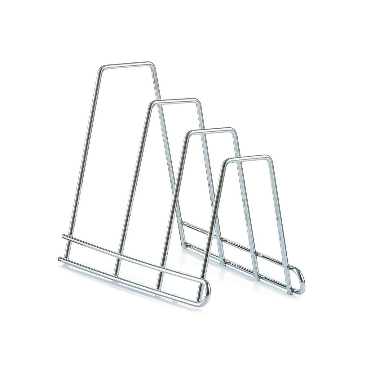 Wholesale metal cutting board stand antique stainless steel coating metal iron cutting board holder stand