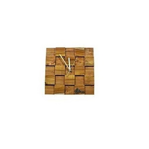 High quality wood clock square shape for living room wall decor wooden clock and customized size latest wood wall clock