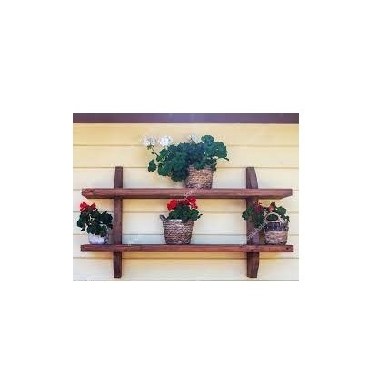 Wooden wall rack Shelf Wooden Wall Mounted Coat Rack Shelf Factory Customized Wholesale Wooden Flower Rack