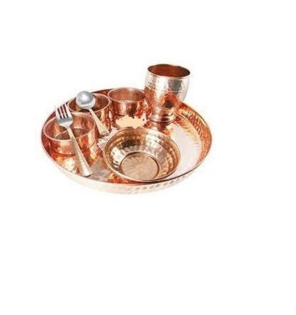 Unique copper dinner set New Luxury Crockery copper Dinner Sets for tabletop decorate item Dinnerware Sets