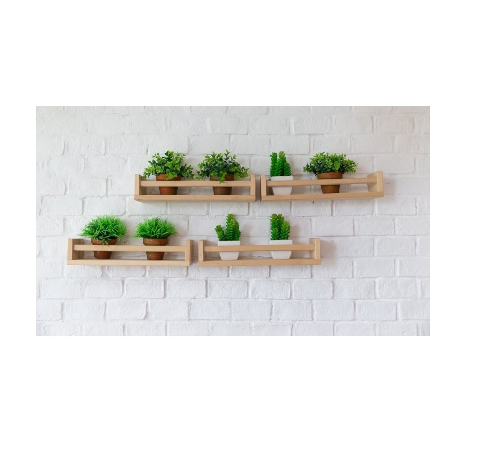 Top selling wooden wall rack Customized size door hanger solid wood wall hook Storage Racks & Shelving