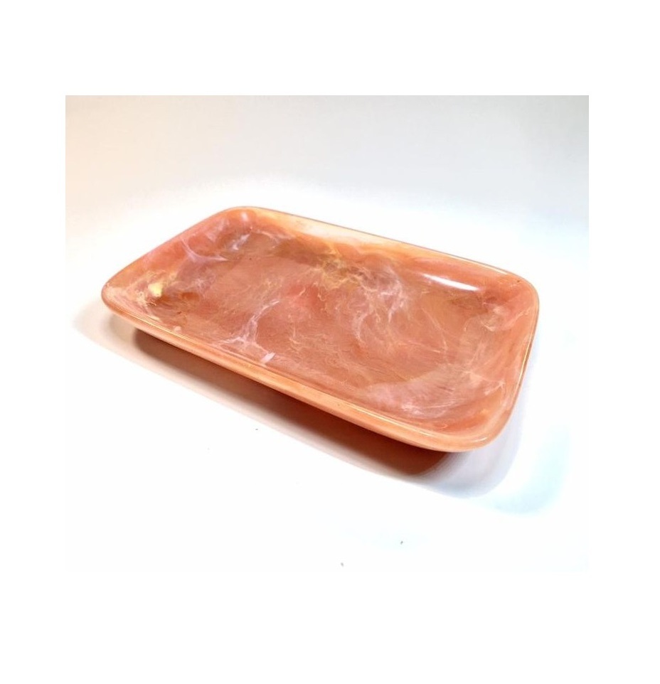 New stylish resin soap holder/dish and best quality piece leaf shape handmade product resin soap dish tray for sale