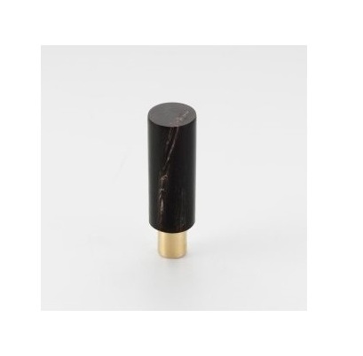 Modern horn knobs & handle 100% Natural black horn handle drawer pull gold brass furniture handle horn knobs