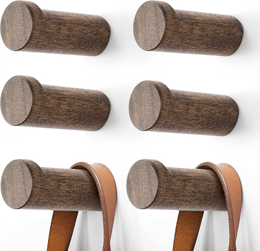 New design wooden hook hanger home outdoor hanger umbrella and handbag hanger wood hook at cheap price