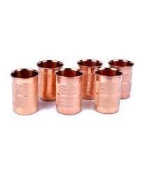 Wholesale bulk copper Drink Glass and shiny Polished design cocktail tumbler copper glasses for drinking water for hot selling