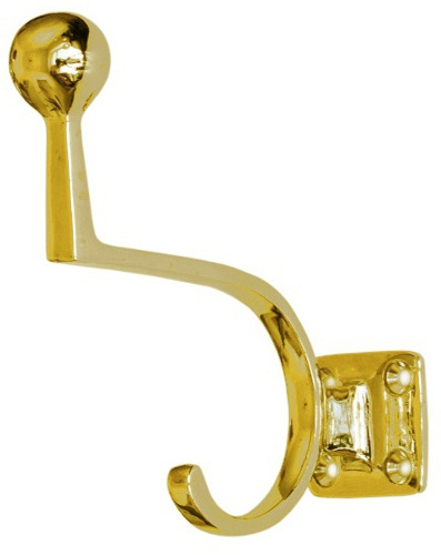 Home Decorative Polished Gold Brass Wall Hanging Hand Towel Holder Cloth Hook and brass Robe Hook Color