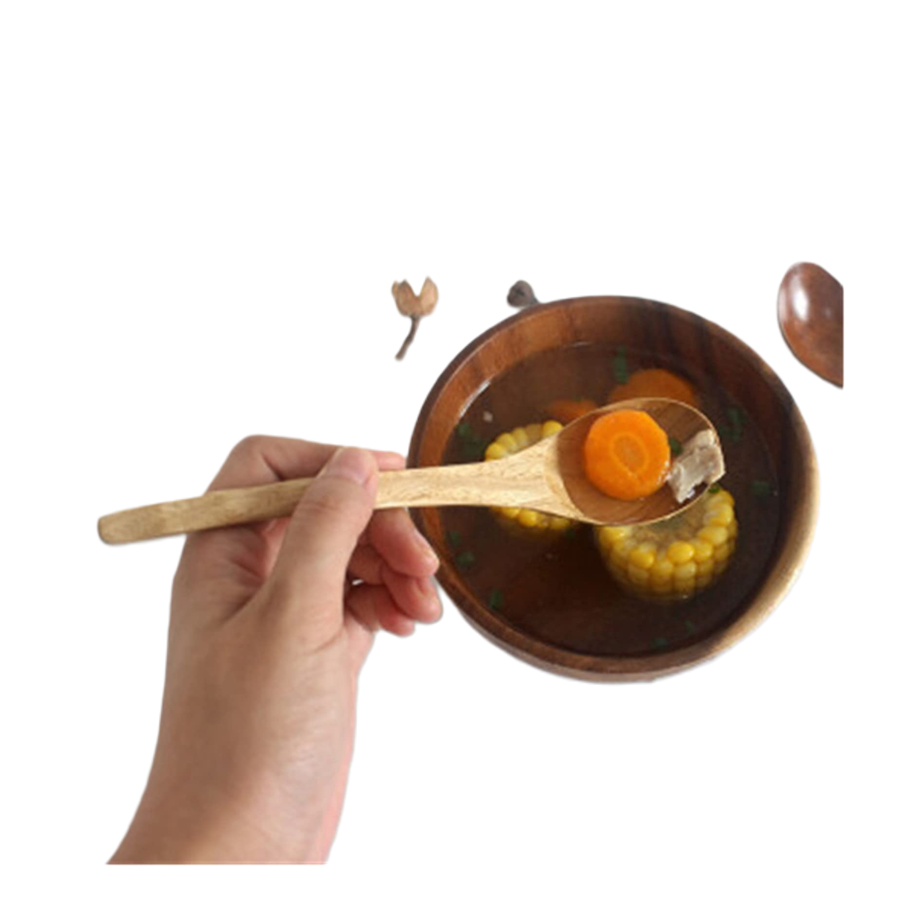 Top Selling Wood soup spoon hot selling Acacia wooden spoons wholesale Kitchen Utensils Fancy soup cooking spoon