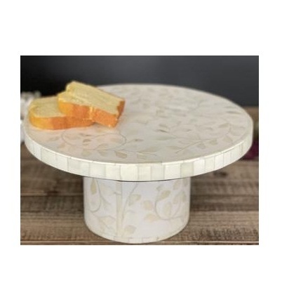 Top quality bone inlay cake stand Pastry Serving Stand Bone inlay Birthday Cake Server Stand wholesale supplier