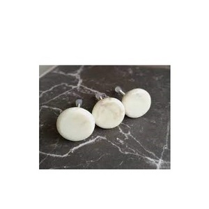 Marble Knobs Natural Stone Marble Ball Knobs Solid Gold Pearl Black Dresser Drawer Cabinet Dresser Cupboard Pull Handles