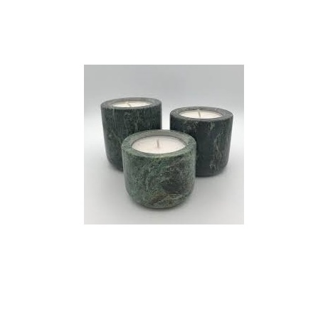 Modern marble candle tealight stand square shape gray marble color candle tealight stand set at cheap price