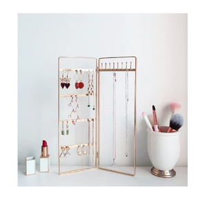 New design brass earring holder stand for Earring Hanger with Brass Hooks Jewelry Holder Sand for wholesale