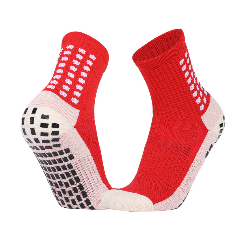 Custom Socks Towel bottom Non-Slip Athletic Soccer Grip Socks Anti Slip Football Socks For Men Women