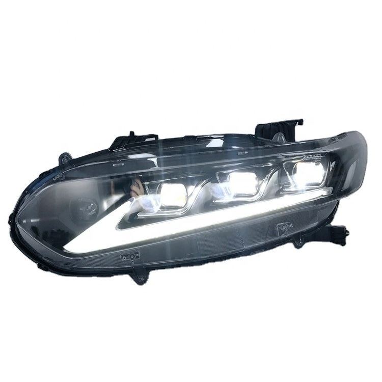 LED Headlights for Honda Accord 2018-2022 with Red Demon Eye LED front Lamps