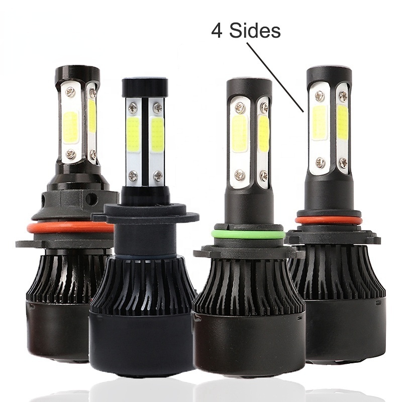 High Quality Hot sell h4 led lights 4 sides LED headlight X7 6000K 8000LM Led Headlight bulb H4 H7 H11