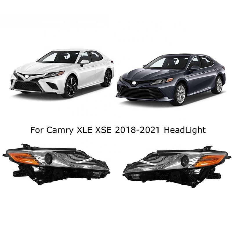 Good Quality Front Light High Performance Headlight For Toyota Camry 2018-2020 XLE XSE Headlamp US Version Angel Eyes Head Lamp