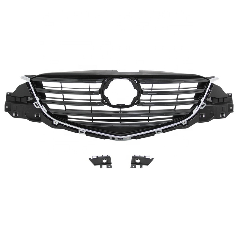 High Quality Chrome Front Bumper Middle Center Black CX - 5 Front Mesh Grille Vents Hood For MAZDA CX5 2013 2014 2015 2016 Grill