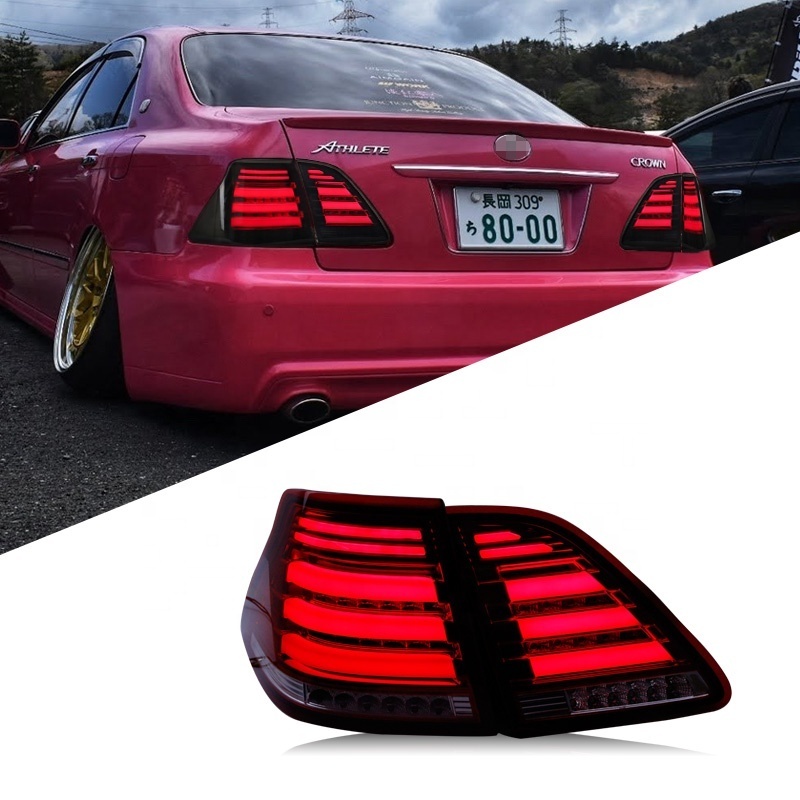 High Quality Upgrade Modified Back Rear Lamp For TOYOTA Crown Victoria 2003 - 2008 LED Taillight With Dynamic Turning Tail Light