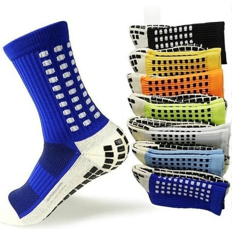 Wholesale Anti Slip Sock Non Slip Soccer Sport Football Sports Grip Socks For Men