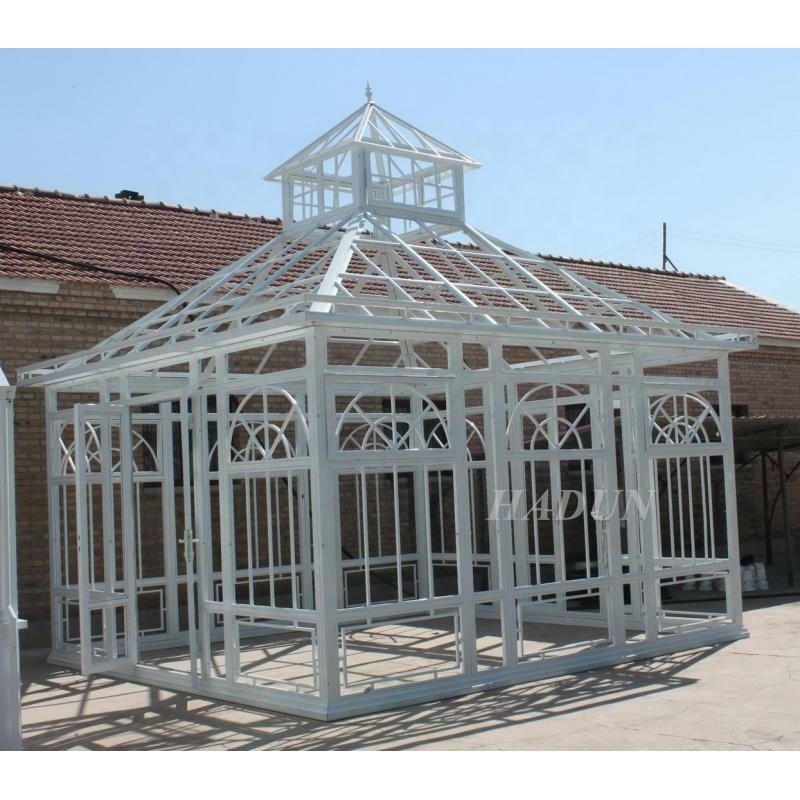 Flower house Modern garden wedding decorative greenhouse wrought iron gazebo for Sale