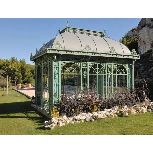 Garden large gazebos wrought iron greenhouse for sale