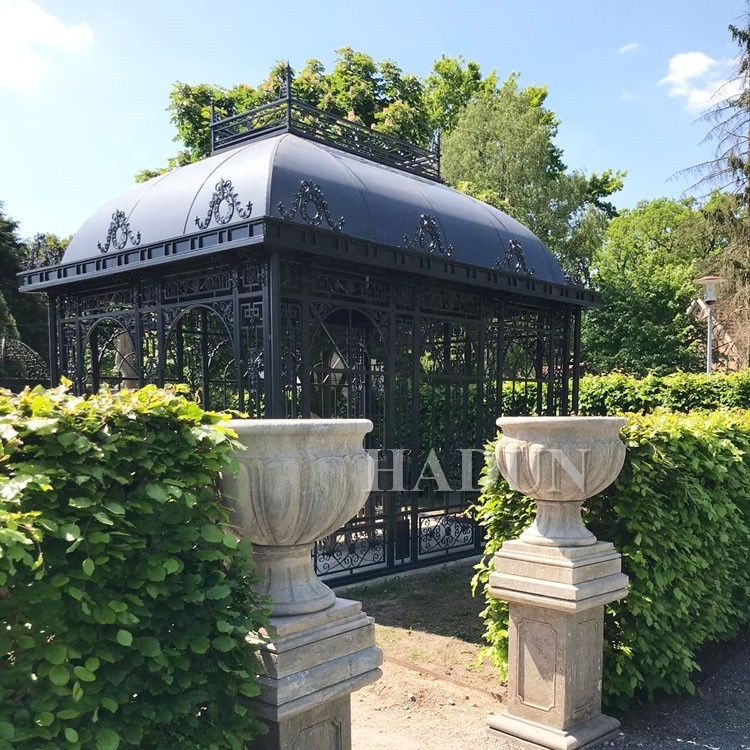 Forged iron gazebo roof green cast iron gazebo with glass