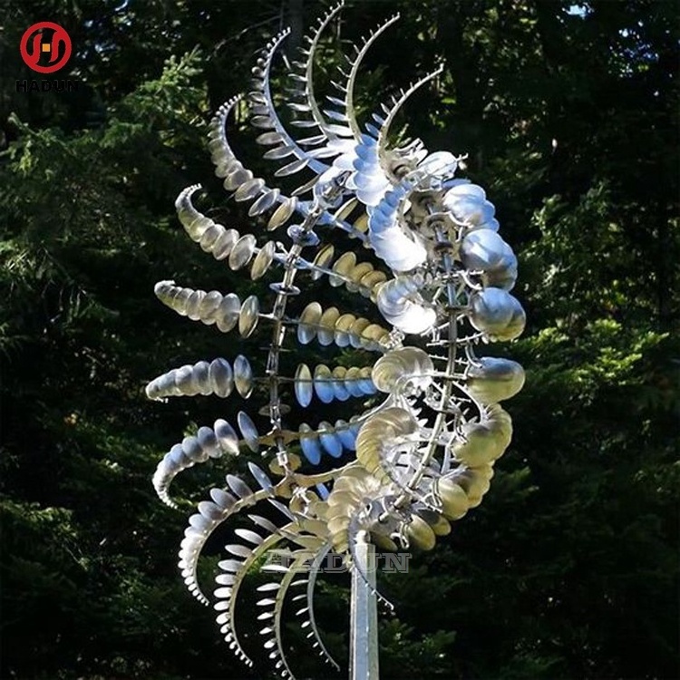 Wholesale Metal Perpetual Motion Kinetic Art Sculpture Large Garden Magic Stainless Steel Kinetic Wind Sculpture Outdoor