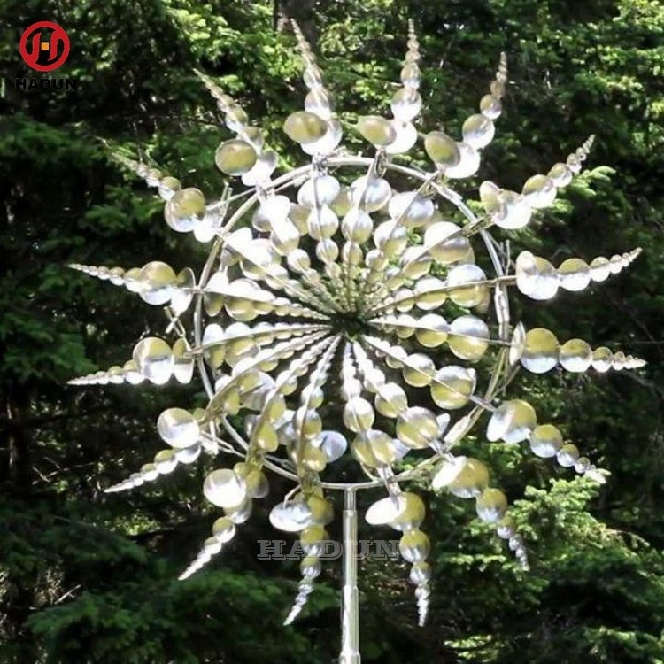 Wholesale Metal Perpetual Motion Kinetic Art Sculpture Large Garden Magic Stainless Steel Kinetic Wind Sculpture Outdoor