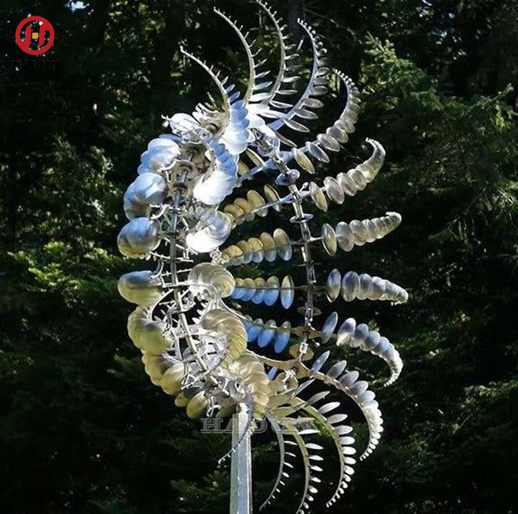 Wholesale Metal Perpetual Motion Kinetic Art Sculpture Large Garden Magic Stainless Steel Kinetic Wind Sculpture Outdoor