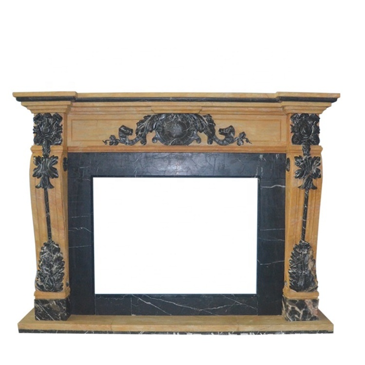 Antique stone Small marble surround fireplace molds