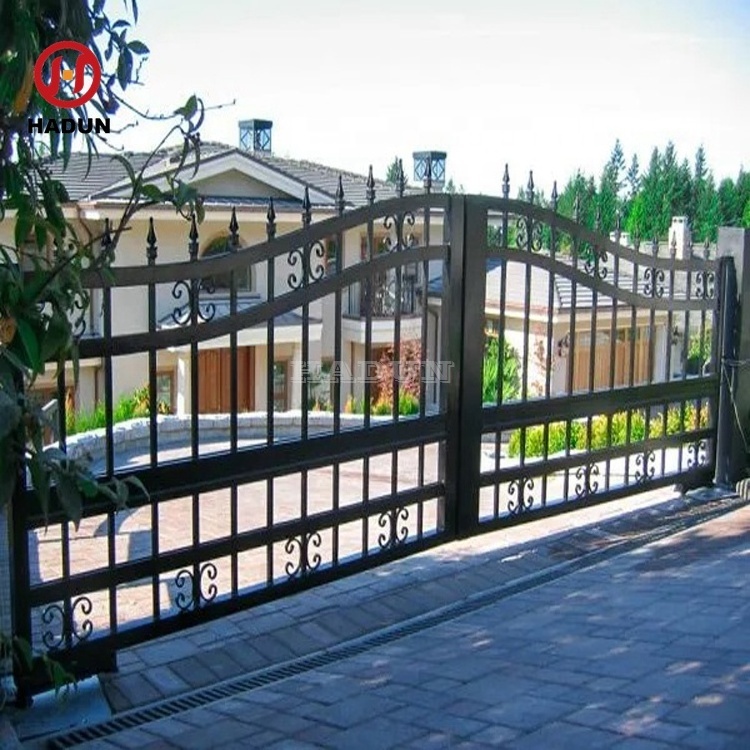 Hot metal wrought cast iron gate ornaments