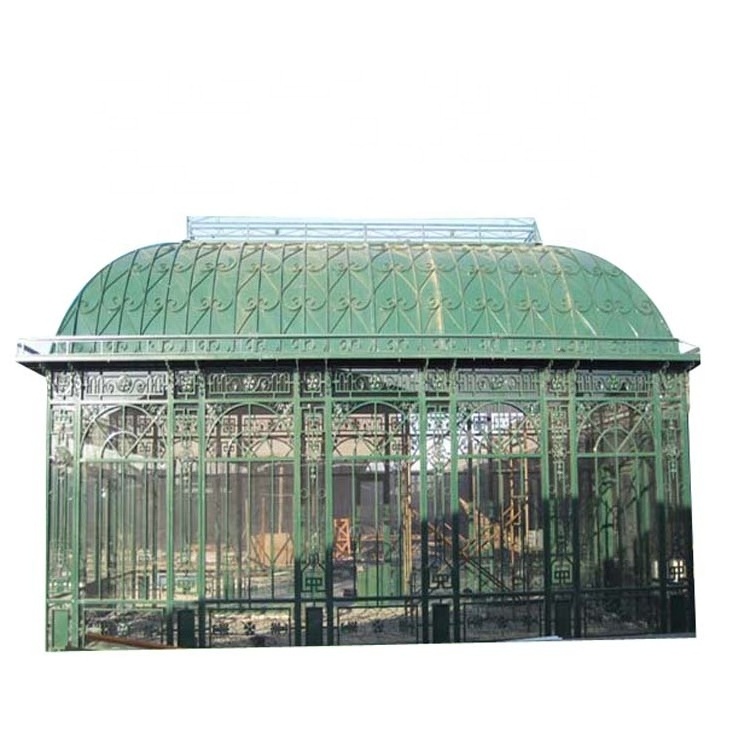 Modern Outdoor Ornamental Wrought Iron Gazebo Garden Large metal green wrought Iron Dome Gazebo