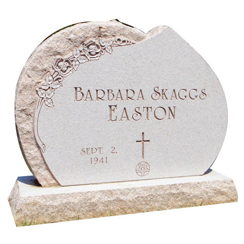 Cheap grey Granite Monument Guitar Headstones Monuments Tombstone Design