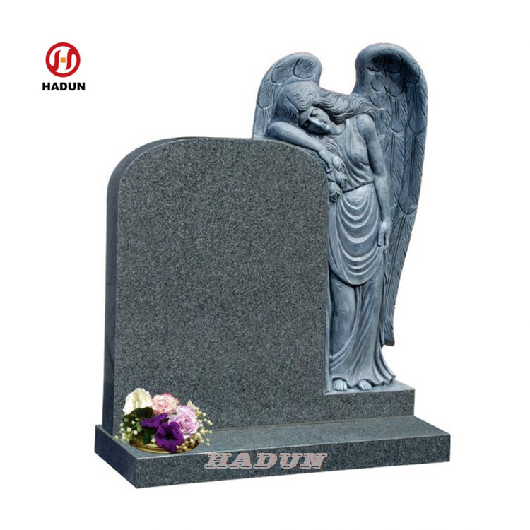 Hot sale Custom White Heart Angel Granite Marble Tombstone Monuments Memorials headstones